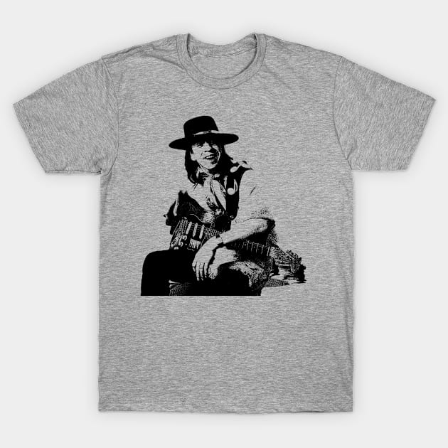 Stevie Ray Vaughan (black) T-Shirt by big_owl